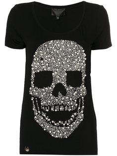 футболка с черепом из жемчужных бусин Philipp Plein