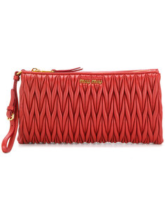 текстурированный клатч Miu Miu
