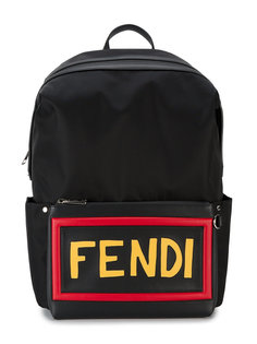 рюкзак с логотипом Fendi
