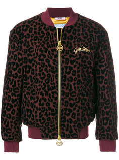куртка на молнии с леопардовым принтом Gcds