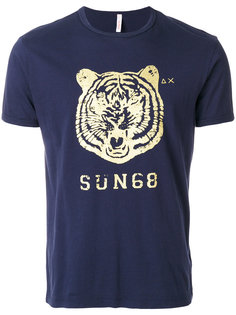 футболка с принтом тигра Sun 68