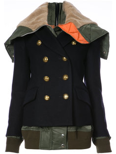 double breasted fusion bomber Sacai