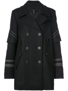 corded detail oversized peacoat Vera Wang