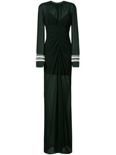 corded cuffs draped gown Vera Wang