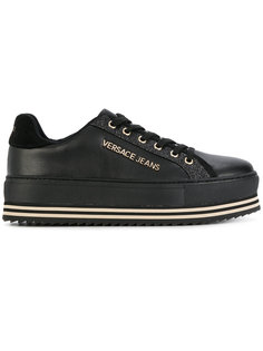 кроссовки на платформе со шнуровкой Versace Jeans