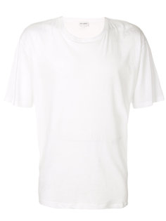 классическая однотонная футболка Saint Laurent