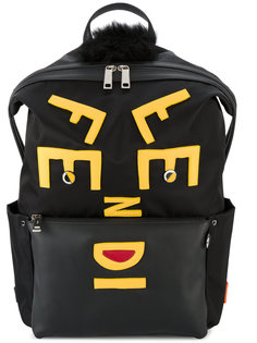 рюкзак с кожаной аппликацией Face Fendi