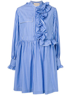 полосатое платье-рубашка Erika Cavallini