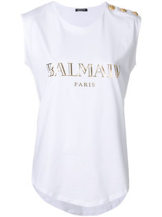 футболка с логотипом  Balmain