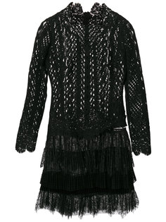 кружевное платье с бахромой Ermanno Scervino