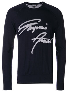 свитер с логотипом Emporio Armani