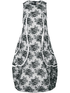 расклешенное платье с цветочным принтом Comme Des Garçons