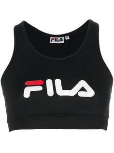 укороченный топ с логотипом  Fila