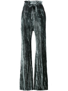 бархатные брюки с высокой талией Ann Demeulemeester