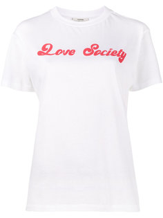 футболка с принтом love society Ganni