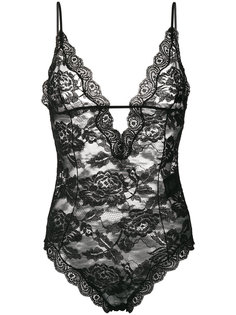 кружевное боди Saint Laurent