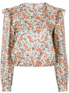 блузка с оборкой  Red Valentino