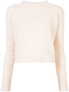 rice stitch cropped sweater The Elder Statesman