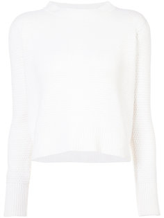 rice stitch cropped sweater The Elder Statesman