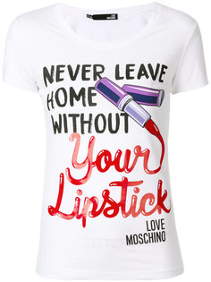 футболка с принтом Love Moschino