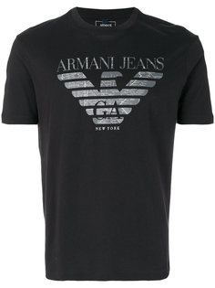 футболка с принтом-логотипом Armani Jeans