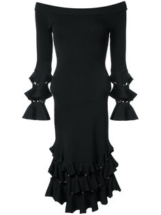 off shoulder ruffled dress Jonathan Simkhai