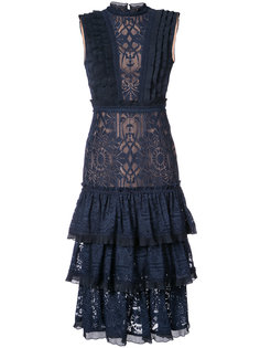 lace embellished ruffle dress Jonathan Simkhai