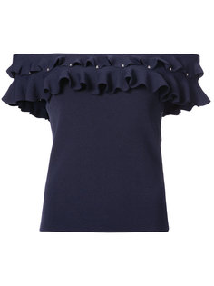 ruffled off shoulder top Jonathan Simkhai