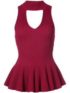 ruffled cut out sleeveless top  Jonathan Simkhai