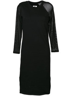платье-толстовка с полупрозрачными рукавами  Mm6 Maison Margiela