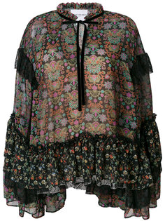 блузка с узором пейсли и оборками Perseverance London