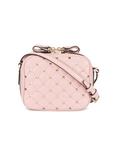 Pink Leather Rockstud Spike cross body bag Valentino