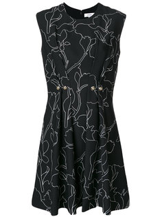 платье с принтом и пуговицами  Carven