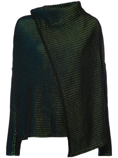 embroidered knitted top Issey Miyake