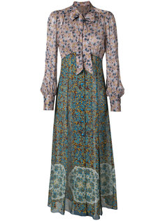 платье макси с цветочным узором Anna Sui