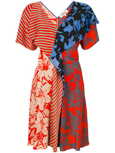 расклешенное платье с разноцветным принтом  Dvf Diane Von Furstenberg