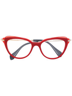 солнцезащитные очки в оправе "кошачий глаз" Miu Miu Eyewear