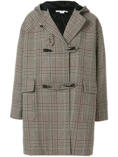 клетчатое пальто с капюшоном Stella McCartney