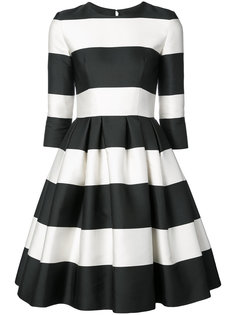 striped flared dress Carolina Herrera