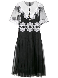 платье с кружевной отделкой  Dolce &amp; Gabbana