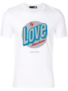 футболка с принтом с логотипом Love Moschino