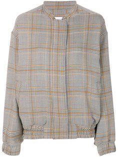 куртка бомбер в клетку MSGM