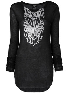 топ с принтом  Ann Demeulemeester