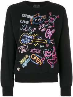 толстовка с неоновым эффектом  Philipp Plein