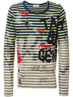 полосатый топ с эффектом краски Faith Connexion