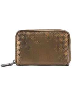 плетеный кошелек на молнии Bottega Veneta