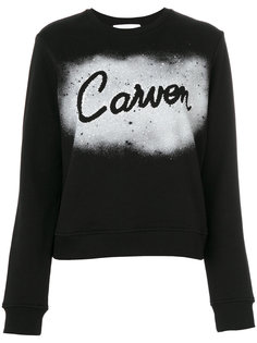 толстовка с логотипом и эффектом краски  Carven