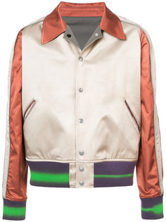 satin classic collar bomber jacket Maison Margiela