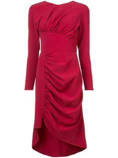 asymmetric rushed dress  Christian Siriano