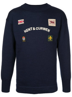 свитер с нашивками Kent &amp; Curwen